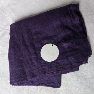 NWT Scarf Shop Cashmere Scarf in Eggplant